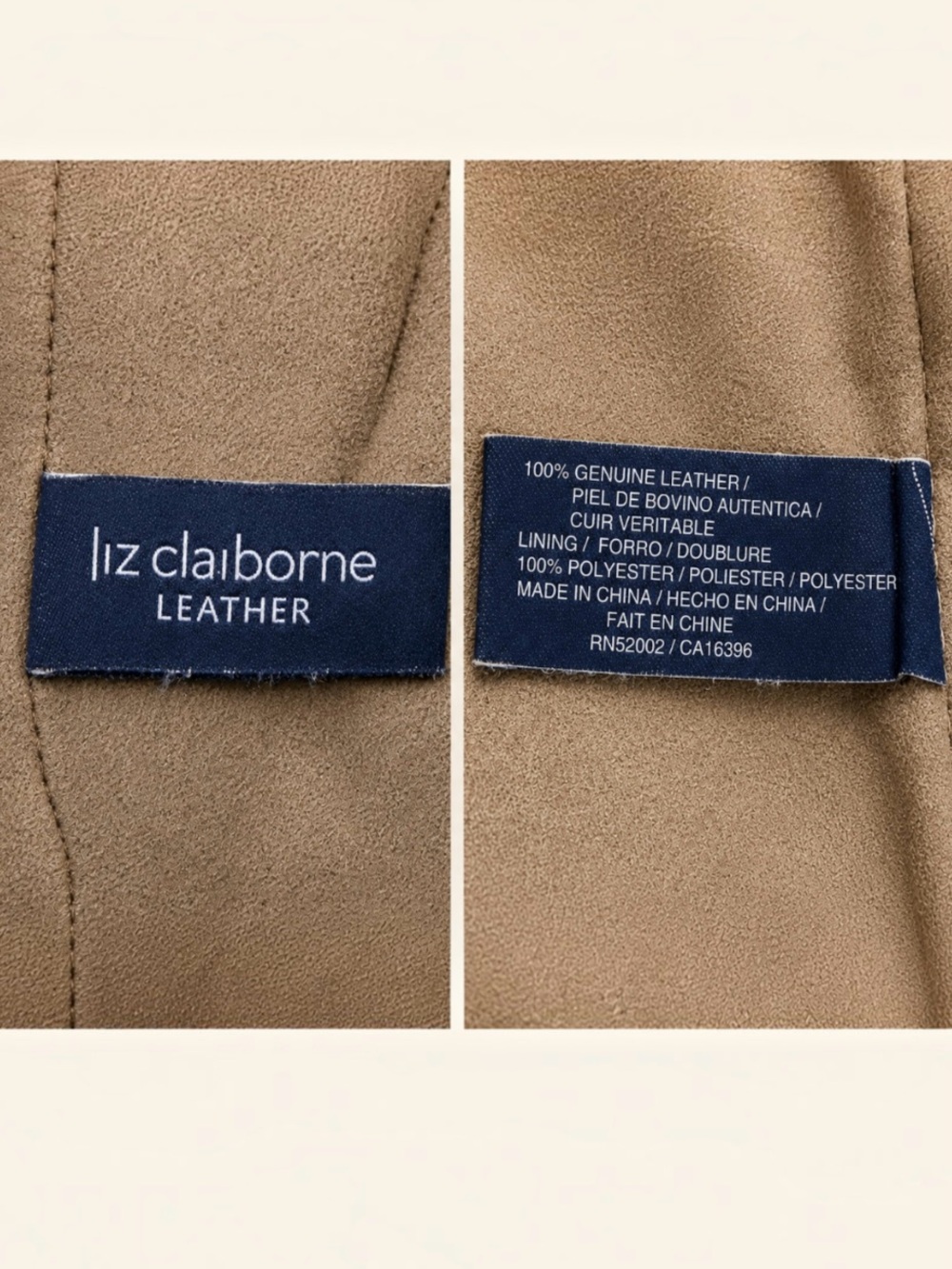 Liz Claiborne Cognac Brown Leather Slouchy Hobo Shoulder Bag Tassel Large - Picture 11 of 13